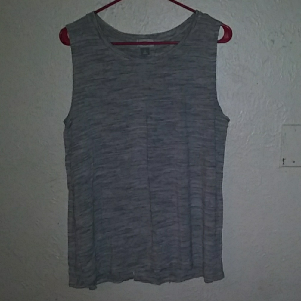 Super cute grey open back top